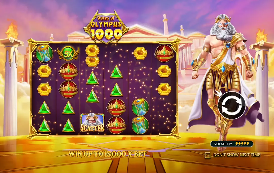 Gates of Olympus 1000 screenshot