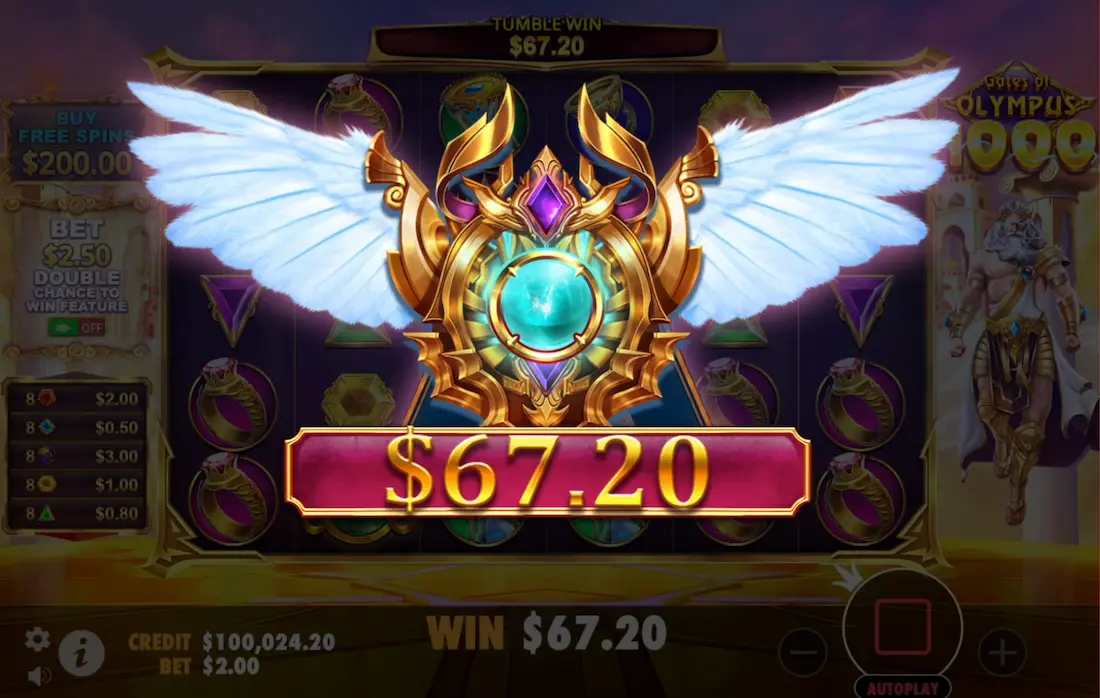 Gates of Olympus 1000 gameplay