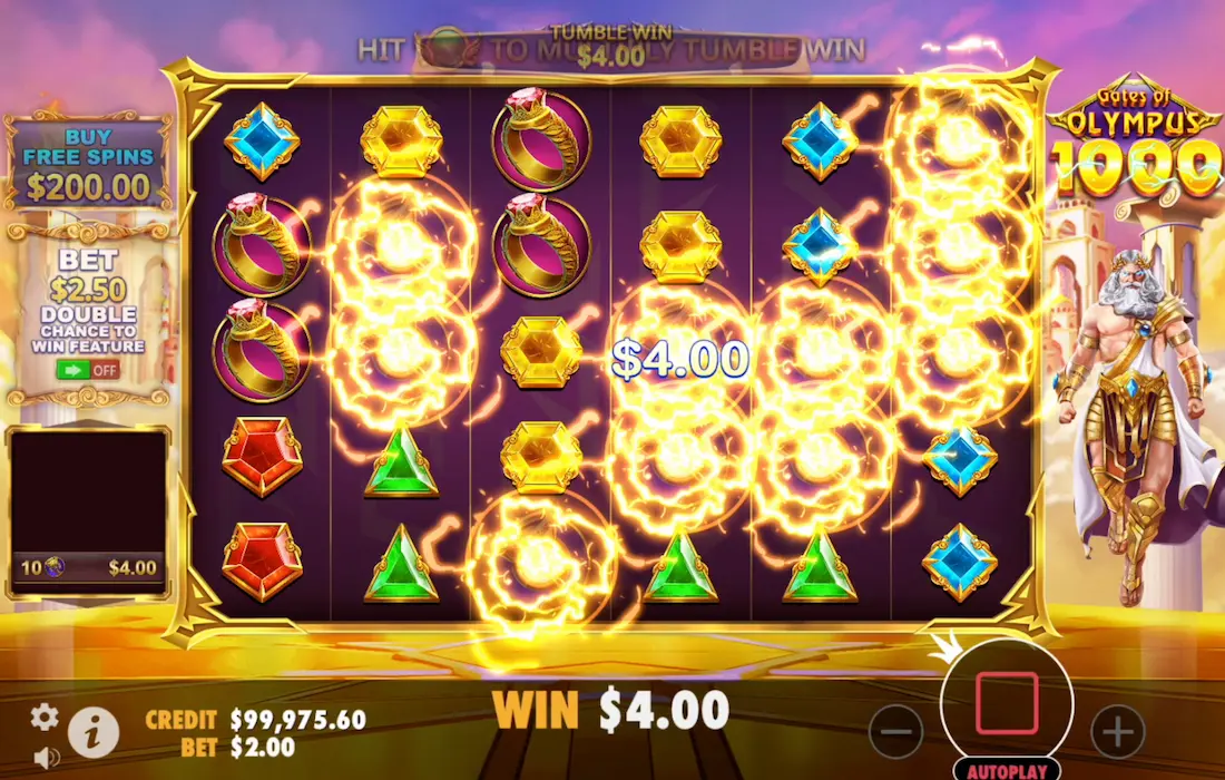 Gates of Olympus 1000 game features